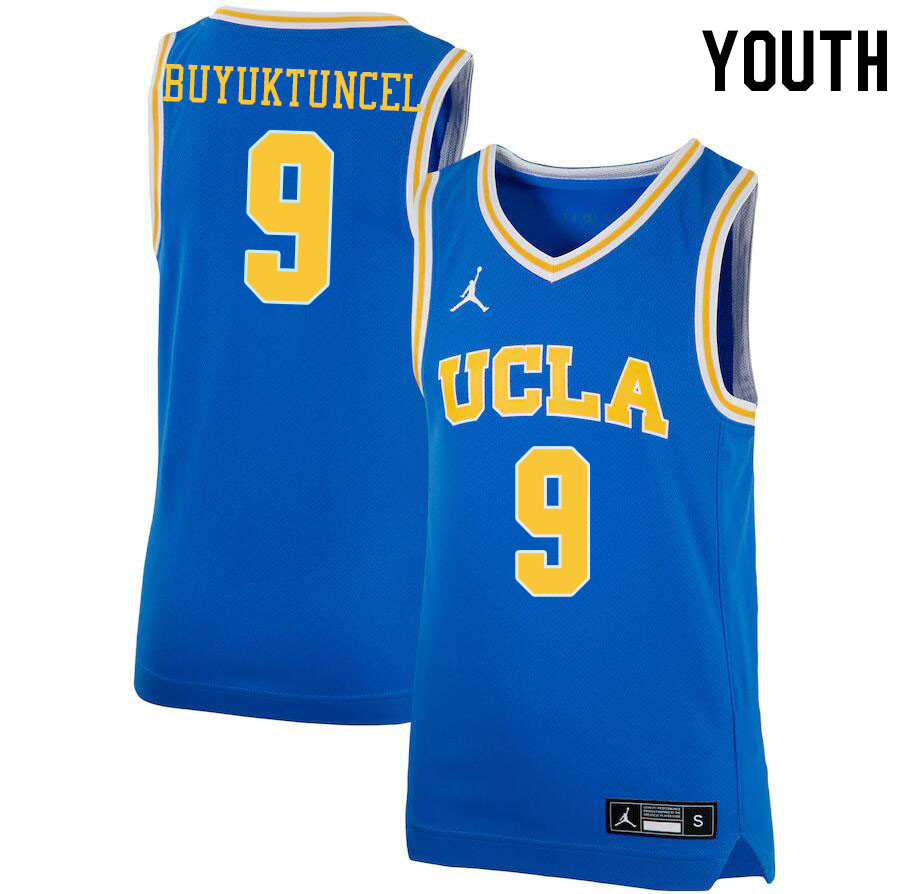 Youth #9 Berke Buyuktuncel UCLA Bruins College Basketball Jerseys Stitched Sale-Blue